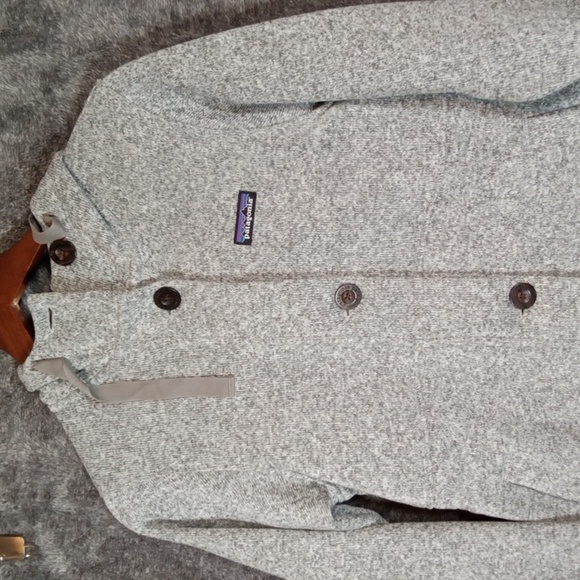 Patagonia Womens Better Sweater Coat Birch White Outdoor Winter Suze Xs - Picture 2 of 9